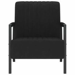 VidaXL Fauteuil Noir Velours 9 VidaXL Fauteuil Noir Velours -Fauteuils Soldes image 2 325764