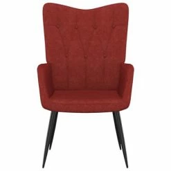 VidaXL Chaise de relaxation Rouge bordeaux Tissu -Fauteuils Soldes image 2 327553