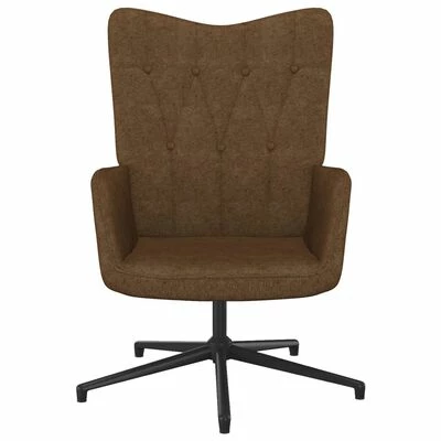 VidaXL Chaise de relaxation Marron Tissu 4 VidaXL Chaise de relaxation Marron Tissu – Image 2