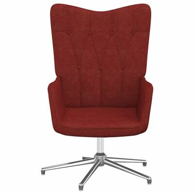 VidaXL Chaise de relaxation Rouge bordeaux Tissu 4 VidaXL Chaise de relaxation Rouge bordeaux Tissu – Image 2