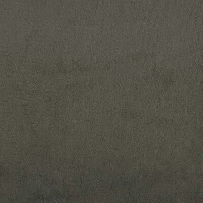 VidaXL Chaise de relaxation avec repose-pied Gris foncé Velours et PVC 4 VidaXL Chaise de relaxation avec repose-pied Gris foncé Velours et PVC – Image 2