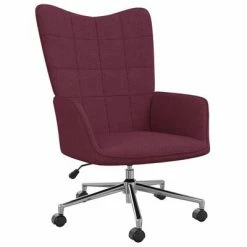 VidaXL Chaise de relaxation Violet Tissu
