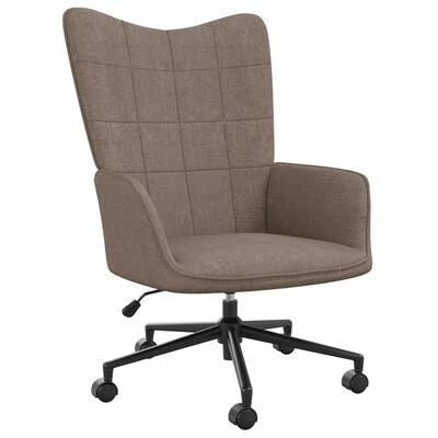 VidaXL Chaise de relaxation Taupe Tissu 3 VidaXL Chaise de relaxation Taupe Tissu