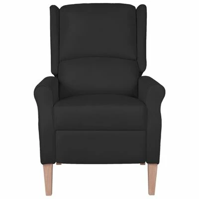VidaXL Fauteuil inclinable Noir Tissu 4 VidaXL Fauteuil inclinable Noir Tissu – Image 2