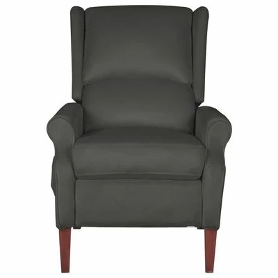 VidaXL Fauteuil inclinable Gris foncé Velours 4 VidaXL Fauteuil inclinable Gris foncé Velours – Image 2
