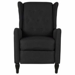 VidaXL Fauteuil inclinable Noir Tissu -Fauteuils Soldes image 2 329322