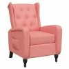 VidaXL Fauteuil inclinable Rose Velours 2 VidaXL Fauteuil inclinable Rose Velours -Fauteuils Soldes image 2 329345