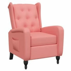 VidaXL Fauteuil inclinable Rose Velours