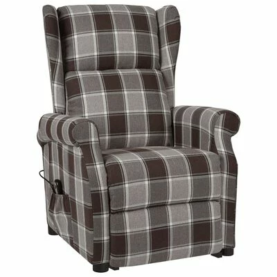 VidaXL Fauteuil inclinable Marron Tissu 4 VidaXL Fauteuil inclinable Marron Tissu – Image 2