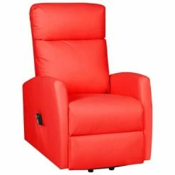 VidaXL Fauteuil inclinable Rouge Similicuir -Fauteuils Soldes image 2 329630