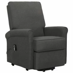 VidaXL Fauteuil inclinable Gris foncé Tissu -Fauteuils Soldes image 2 329720