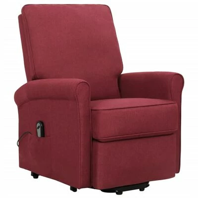VidaXL Fauteuil inclinable Rouge bordeaux Tissu 4 VidaXL Fauteuil inclinable Rouge bordeaux Tissu – Image 2