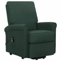 VidaXL Fauteuil inclinable Vert foncé Tissu -Fauteuils Soldes image 2 329725
