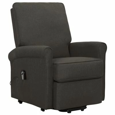 VidaXL Fauteuil inclinable Taupe Tissu 4 VidaXL Fauteuil inclinable Taupe Tissu – Image 2