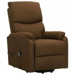 VidaXL Fauteuil inclinable Marron Tissu -Fauteuils Soldes image 2 329743