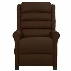 VidaXL Chaise inclinable Marron Similicuir -Fauteuils Soldes image 2 338823