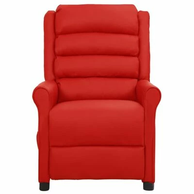 VidaXL Fauteuil inclinable Rouge bordeaux Similicuir 4 VidaXL Fauteuil inclinable Rouge bordeaux Similicuir – Image 2
