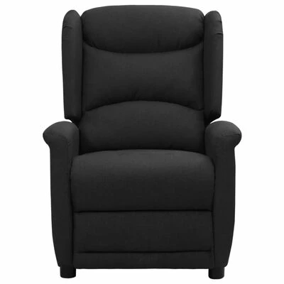 VidaXL Fauteuil inclinable Noir Tissu 4 VidaXL Fauteuil inclinable Noir Tissu â Image 2