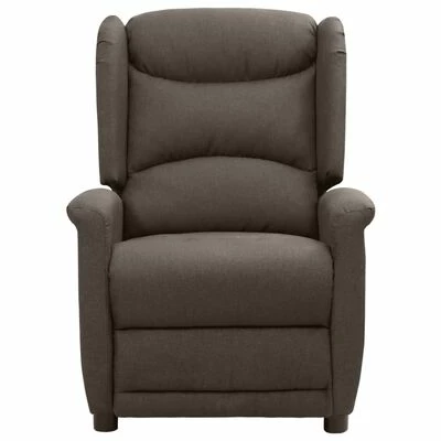 VidaXL Fauteuil inclinable Marron Tissu 4 VidaXL Fauteuil inclinable Marron Tissu – Image 2