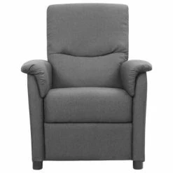 VidaXL Fauteuil inclinable Gris clair Tissu -Fauteuils Soldes image 2 338896