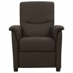 VidaXL Fauteuil inclinable Marron foncé Tissu 9 VidaXL Fauteuil inclinable Marron foncé Tissu -Fauteuils Soldes image 2 338901