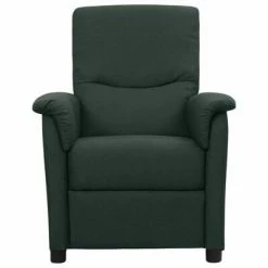 VidaXL Fauteuil inclinable Vert foncé Tissu -Fauteuils Soldes image 2 338902