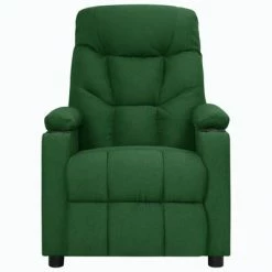 VidaXL Fauteuil inclinable Vert foncé Tissu -Fauteuils Soldes image 2 339088
