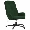 VidaXL Chaise de relaxation Vert foncé Velours -Fauteuils Soldes image 2 341207