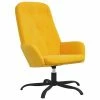 VidaXL Chaise de relaxation Jaune moutarde Velours