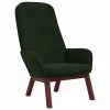 VidaXL Chaise de relaxation Vert foncé Velours 2 VidaXL Chaise de relaxation Vert foncé Velours -Fauteuils Soldes image 2 341220