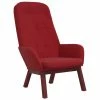 VidaXL Chaise de relaxation Rouge bordeaux Velours