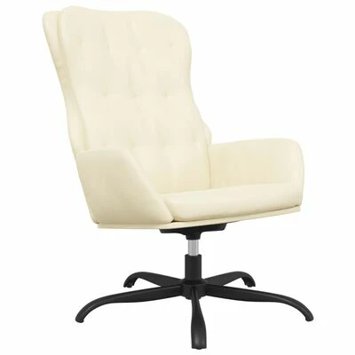VidaXL Fauteuil inclinable Crème Similicuir 3 VidaXL Fauteuil inclinable Crème Similicuir