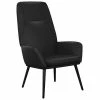 VidaXL Chaise de relaxation Noir brillant Similicuir -Fauteuils Soldes image 2 341364