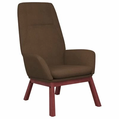 VidaXL Chaise de relaxation Marron Tissu 3 VidaXL Chaise de relaxation Marron Tissu