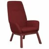 VidaXL Chaise de relaxation Rouge bordeaux Tissu