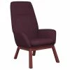 VidaXL Chaise de relaxation Violet Tissu -Fauteuils Soldes image 2 341393