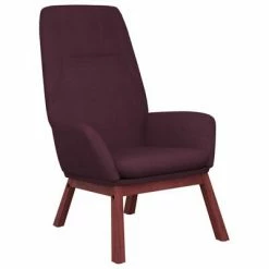VidaXL Chaise de relaxation Violet Tissu