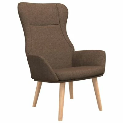 VidaXL Chaise de relaxation Marron Tissu 3 VidaXL Chaise de relaxation Marron Tissu