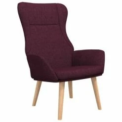 VidaXL Chaise de relaxation Violet Tissu