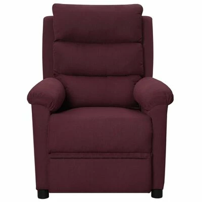 VidaXL Fauteuil inclinable Violet Tissu 4 VidaXL Fauteuil inclinable Violet Tissu – Image 2