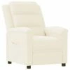 VidaXL Fauteuil inclinable Crème Similicuir -Fauteuils Soldes image 2 342364