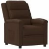 VidaXL Fauteuil inclinable Marron Similicuir