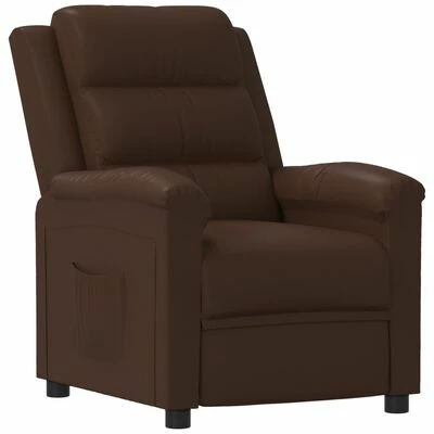 VidaXL Fauteuil inclinable Marron Similicuir 3 VidaXL Fauteuil inclinable Marron Similicuir
