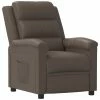VidaXL Fauteuil inclinable Gris Similicuir