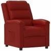 VidaXL Fauteuil inclinable Rouge bordeaux Similicuir -Fauteuils Soldes image 2 342367