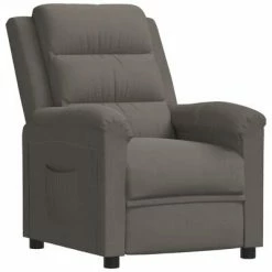 VidaXL Fauteuil inclinable Gris clair Velours