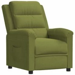 VidaXL Fauteuil inclinable Vert clair Velours