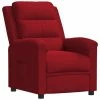 VidaXL Fauteuil inclinable Rouge bordeaux Velours
