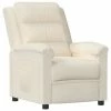 VidaXL Fauteuil inclinable Crème Velours 1 VidaXL Fauteuil inclinable Crème Velours -Fauteuils Soldes image 2 342386