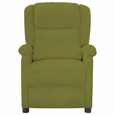 VidaXL Fauteuil inclinable Vert clair Velours 4 VidaXL Fauteuil inclinable Vert clair Velours – Image 2